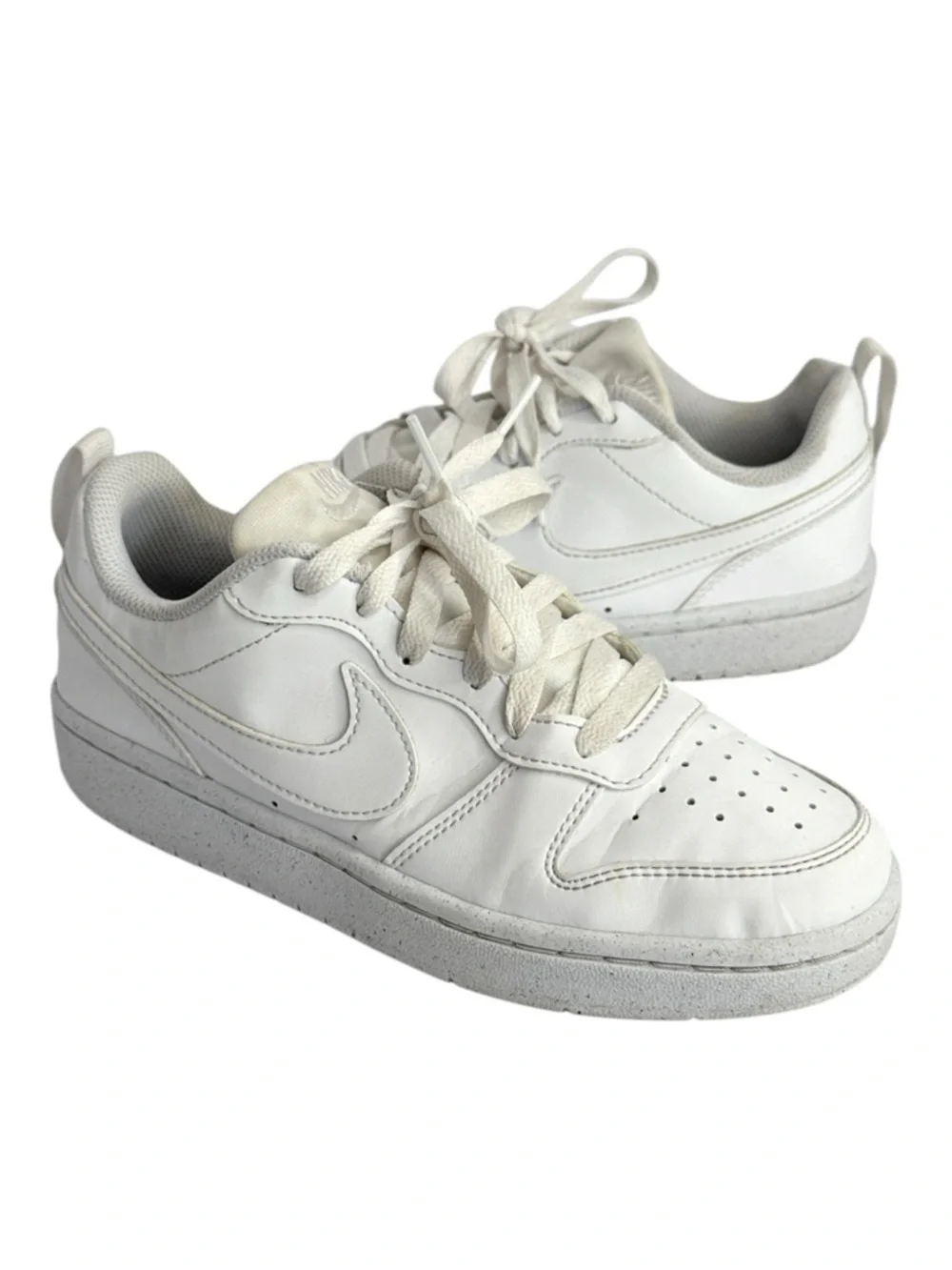 Nike Court Borough Low Recraft GS White Sneakers Youth 4Y Casual Shoes